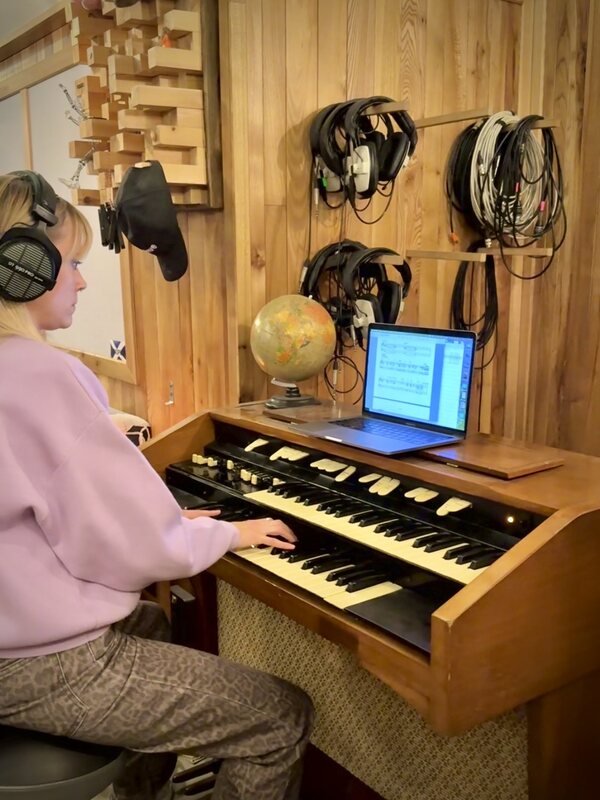 Sandy at the organ
